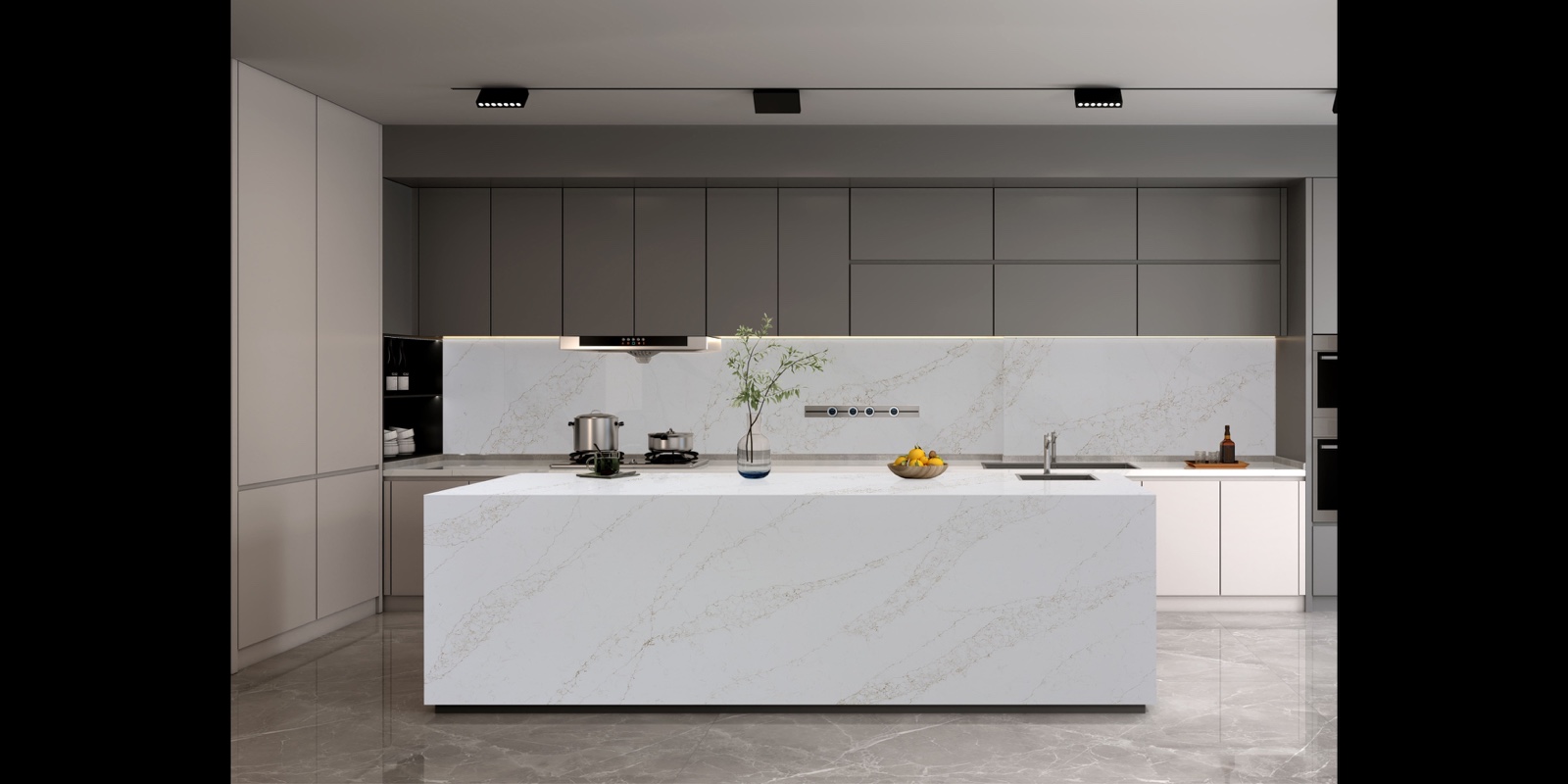 Ombre Lavasa Quartz countertop sample