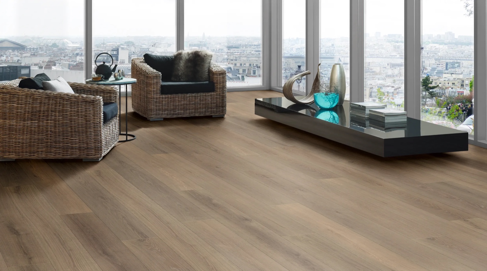 Durable laminate and luxury vinyl plank samples