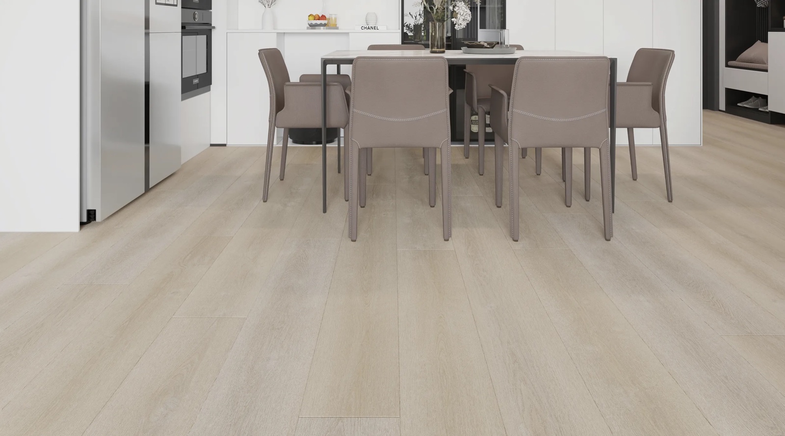 Hearth wood-look vinyl flooring sample